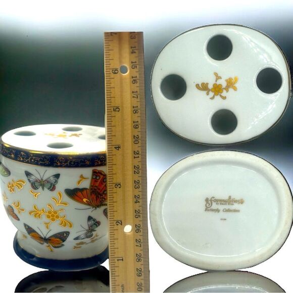 Formalities by Baum Bros. l Butterfly Collection l Toothbrush Holder l China EUC - Picture 3 of 7